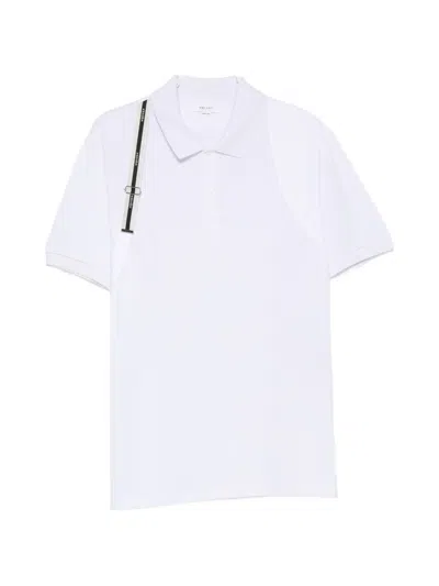 Alexander Mcqueen Harness-detail Polo Shirt In White