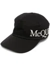 Alexander Mcqueen Oversize Embroidered Mcq Baseball Cap