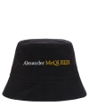 Alexander Mcqueen Mcqueen Logo Bucket Hat In Black