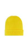 Alexander Mcqueen Hat With High Lapel And Folded Cuff In Yellow