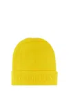 Alexander Mcqueen Hat With High Lapel And Folded Cuff In Yellow