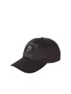 Alexander Mcqueen Cotton Twill Cap With Embroidery In Black