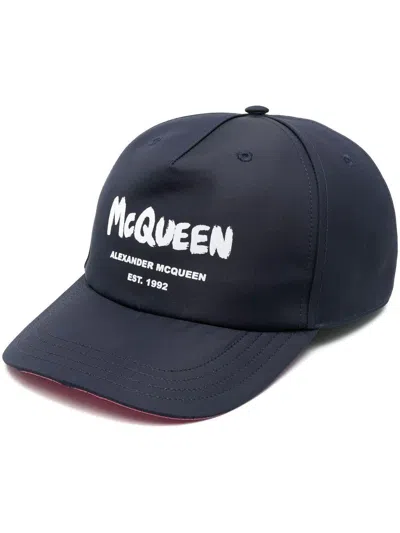 Alexander Mcqueen Hats Blue