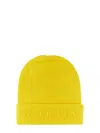 Alexander Mcqueen Hat With High Lapel And Folded Cuff In Yellow