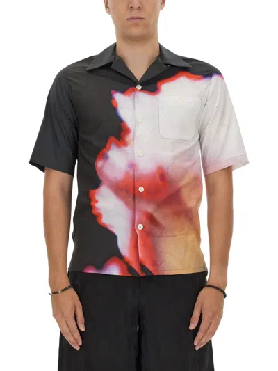 Alexander Mcqueen Hawaiian Shirt In Multicolour