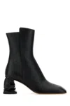 Alexander Mcqueen Leather Boots Crush