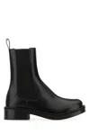 Alexander Mcqueen Ankle Boots Leather Round Toe
