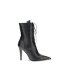 Alexander Mcqueen Leather Ankle Boots In Black