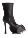 Alexander Mcqueen Clog Style Boots In Black In Black