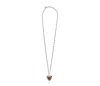 Alexander Mcqueen Heart Locket Necklace In Gray