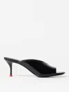 Alexander Mcqueen 70 Open-toe Leather Mules In Black