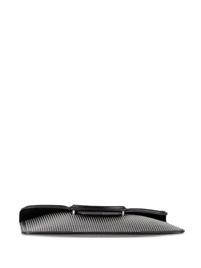 Pre-owned Alexander Mcqueen Heroine Studded Leather Clutch Bag In Black