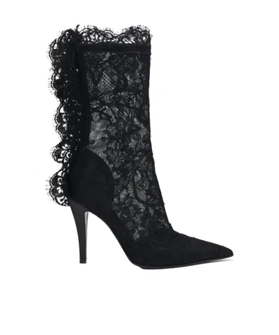 ALEXANDER MCQUEEN ALEXANDER MCQUEEN HERON LACE BOOTS