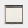 Alexander Mcqueen Ivory Wool Blend Foulard In Beige