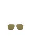 Alexander Mcqueen Am0372s 003 Sunglasses In Green