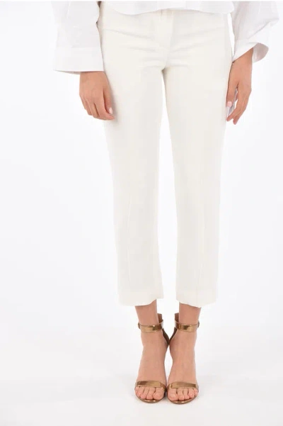 Alexander Mcqueen Hidden Closure Pants Grösse 44 In White