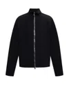 Alexander Mcqueen High Necked Ziped Jacket In Black