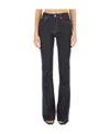 Alexander Mcqueen High-rise Bootcut Jeans In Black