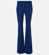 Alexander Mcqueen High-rise Flared Pants In Blue