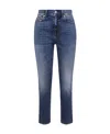 Alexander Mcqueen Slim Fit Denim Jeans In Blue