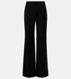 Alexander Mcqueen High-rise Wide-leg Pants In Black