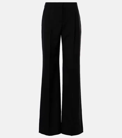 Alexander Mcqueen High-rise Wide-leg Pants In Black