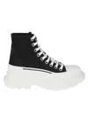 Alexander Mcqueen High-top Black Canvas Boots
