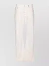 Alexander Mcqueen High Waist 5 Pockets Belt Loops Trousers In White