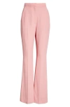 ALEXANDER MCQUEEN ALEXANDER MCQUEEN HIGH WAIST LEAF CREPE NARROW BOOTCUT TROUSERS