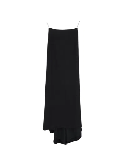Pre-owned Alexander Mcqueen High-waist Maxi Skirt In Black