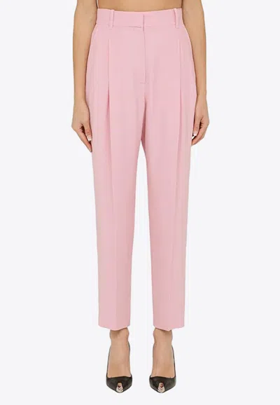 ALEXANDER MCQUEEN HIGH-WAIST PLEATED TAILORED PANTS