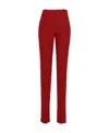 Alexander Mcqueen High-waist Tailored Trousers In Red