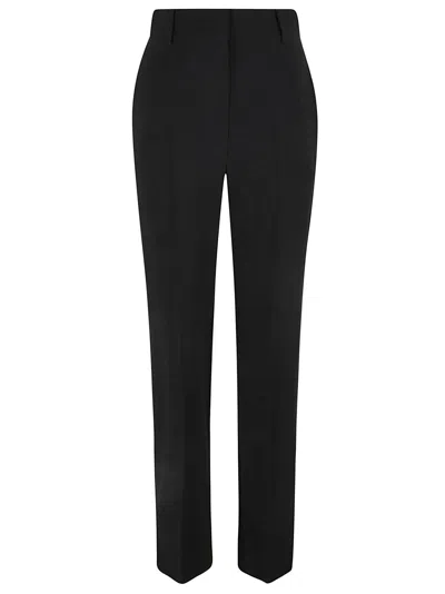 Alexander Mcqueen High Waist Trousers In Black
