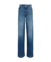 Alexander Mcqueen Blue Seal Detail Denim Pants In Blue