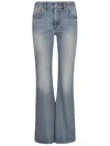 Alexander Mcqueen Boot-cut Leg Denim Pants In Blue