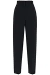 ALEXANDER MCQUEEN HIGH-WAISTED FLUID CREPE TROUSERS FOR WOMEN