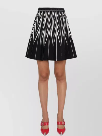 Alexander Mcqueen High-waisted Pleated A-line Skirt