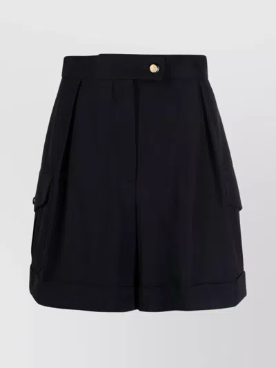 ALEXANDER MCQUEEN HIGH-WAISTED PLEATED CARGO SHORTS