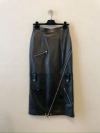 Alexander Mcqueen High-waisted Polished-finish Skirt In Black