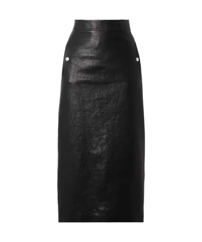 Alexander Mcqueen High-waisted Skirt In Black