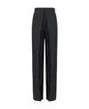 Alexander Mcqueen High-waisted Straight-leg Trousers In Black