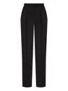 Alexander Mcqueen High-waisted Tailored Trousers In Black