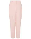Alexander Mcqueen High Waisted Wool Trouser In Pink