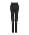 Alexander Mcqueen Wool Flared Pants In Black