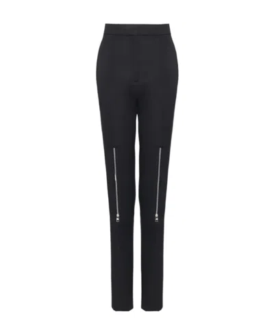 ALEXANDER MCQUEEN ALEXANDER MCQUEEN HIGH-WAISTED ZIPPED PANTS