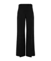 Alexander Mcqueen Wide-leg Pant In Wool Blend In Black