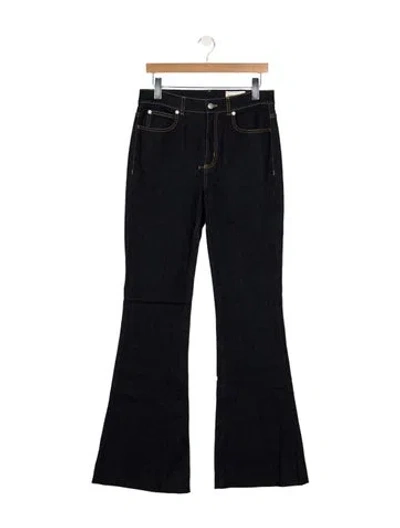 Pre-owned Alexander Mcqueen High-rise Flared Jeans In Blue