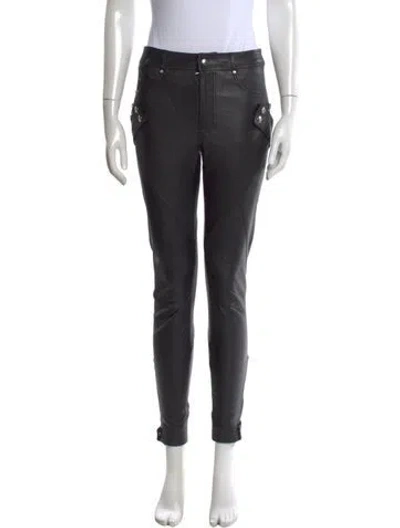 Pre-owned Alexander Mcqueen High-rise Skinny Leg Jeans In Black