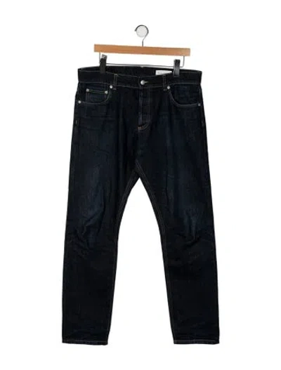 Pre-owned Alexander Mcqueen High-rise Straight Leg Jeans In Multi