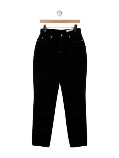 Pre-owned Alexander Mcqueen High-rise Straight Leg Jeans W/ Tags In Black
